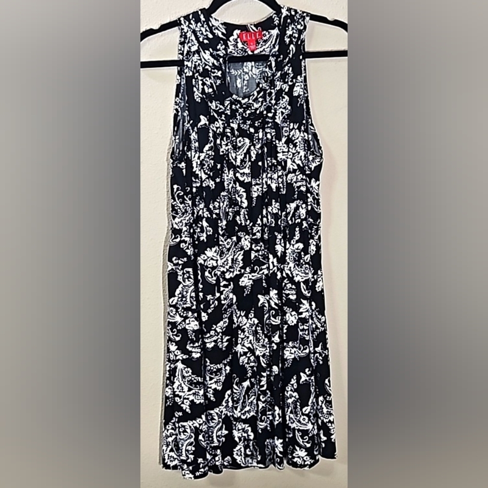 Elle Women's Floral Print Mini Dress Size XL